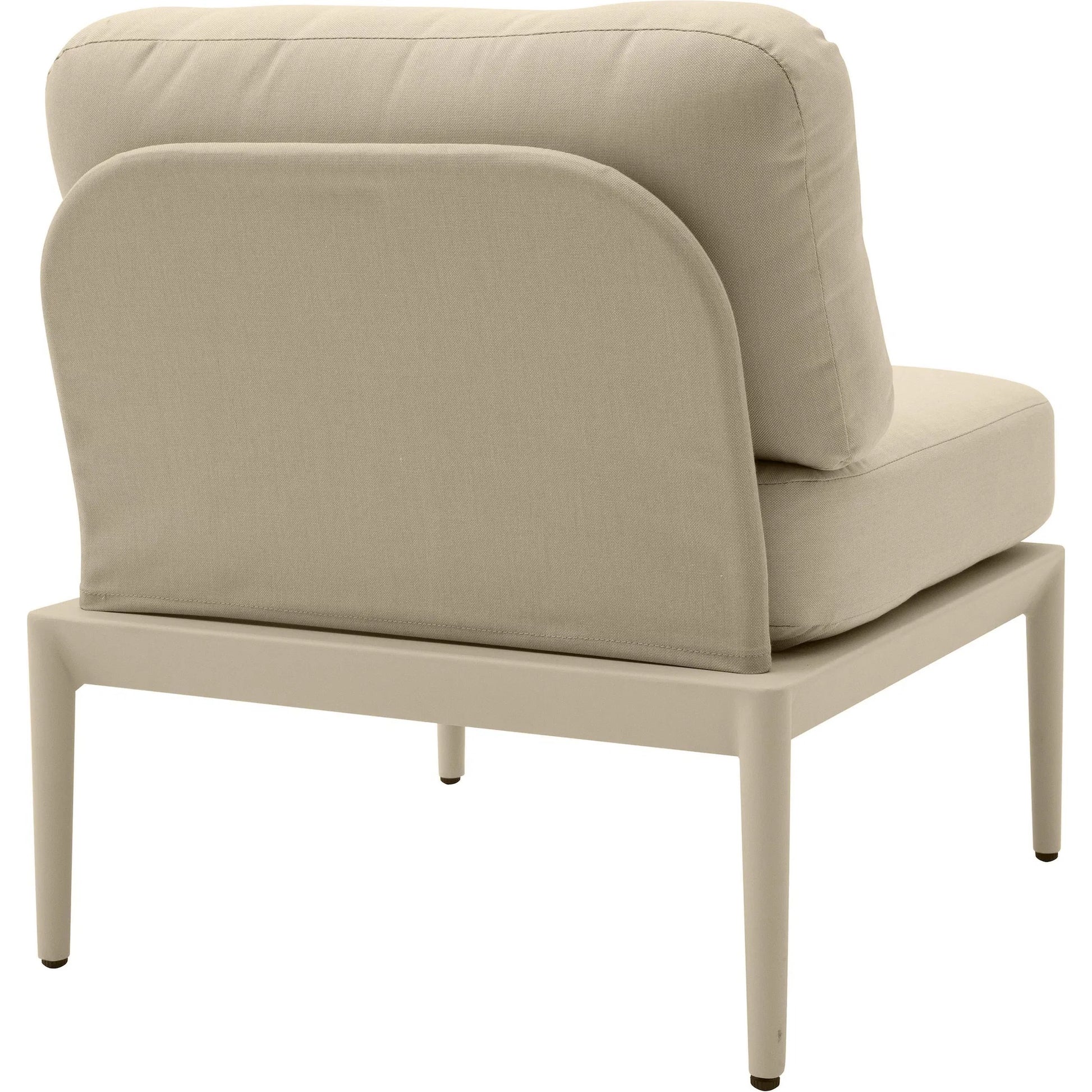 Kapri Modular Outdoor Armless Chair by TOV Furniture. Made from aluminum, polyester in a transitional style.