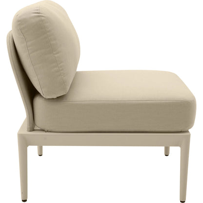 Kapri Modular Outdoor Armless Chair by TOV Furniture. Made from aluminum, polyester in a transitional style.