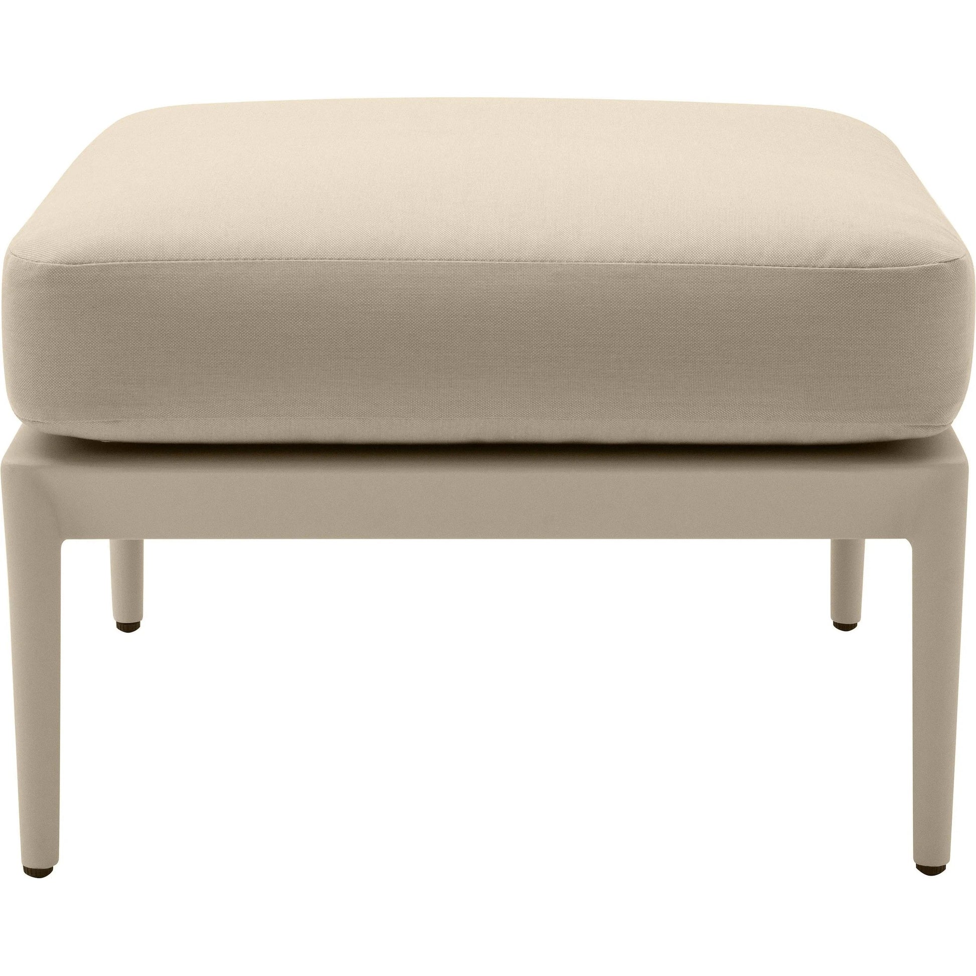Kapri Outdoor Ottoman by TOV Furniture. Made from aluminum, polyester in a transitional style.