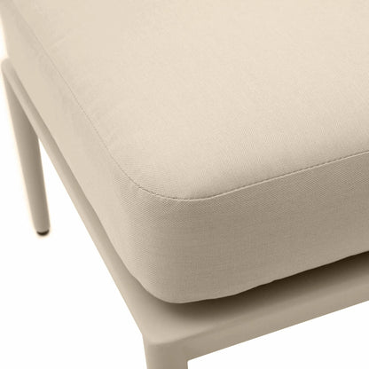 Kapri Outdoor Ottoman by TOV Furniture. Made from aluminum, polyester in a transitional style.