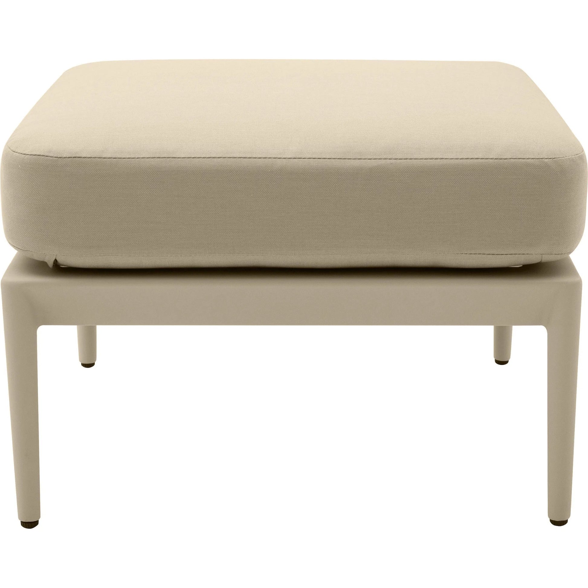 Kapri Outdoor Ottoman by TOV Furniture. Made from aluminum, polyester in a transitional style.