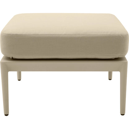Kapri Outdoor Ottoman by TOV Furniture. Made from aluminum, polyester in a transitional style.