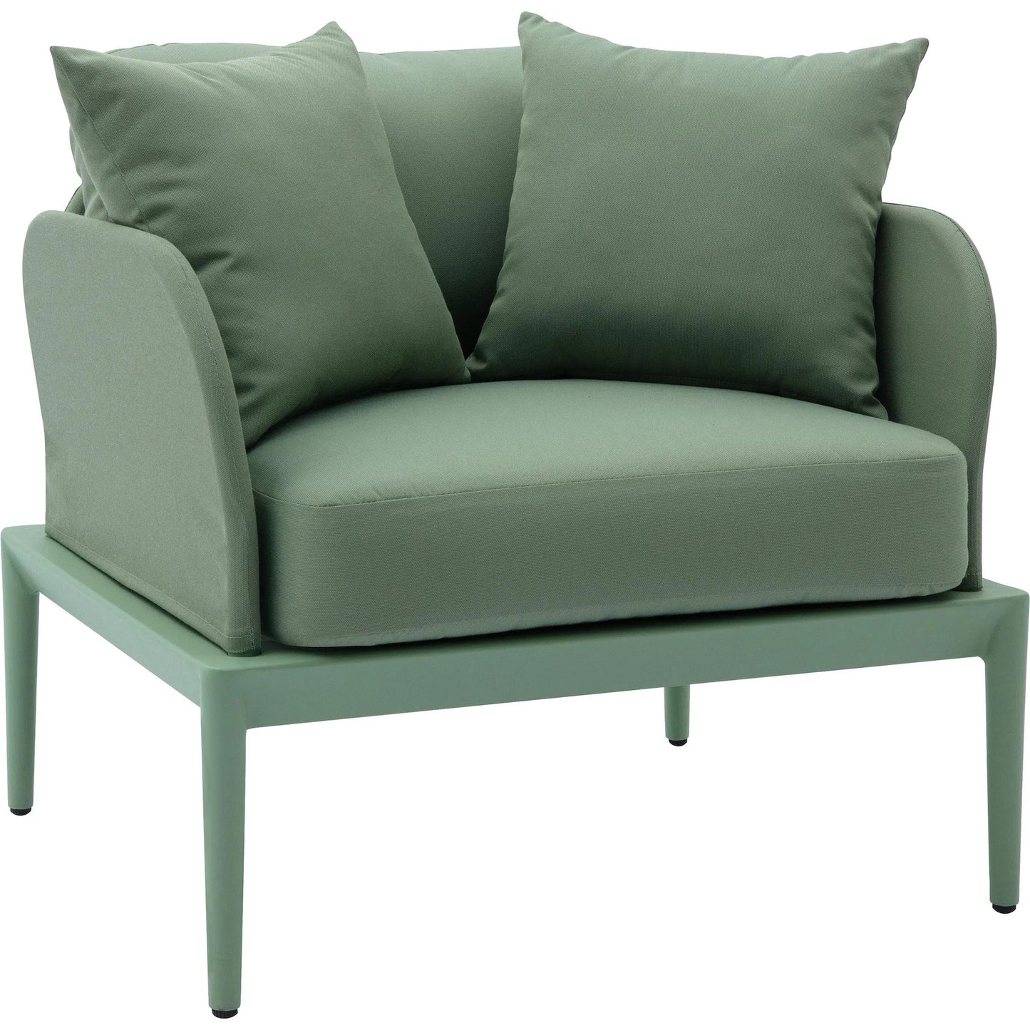 002 SI-2248309 | Primary Silo | Kapri Outdoor Armchair by TOV Furniture. Made from aluminum, polyester in a transitional style.