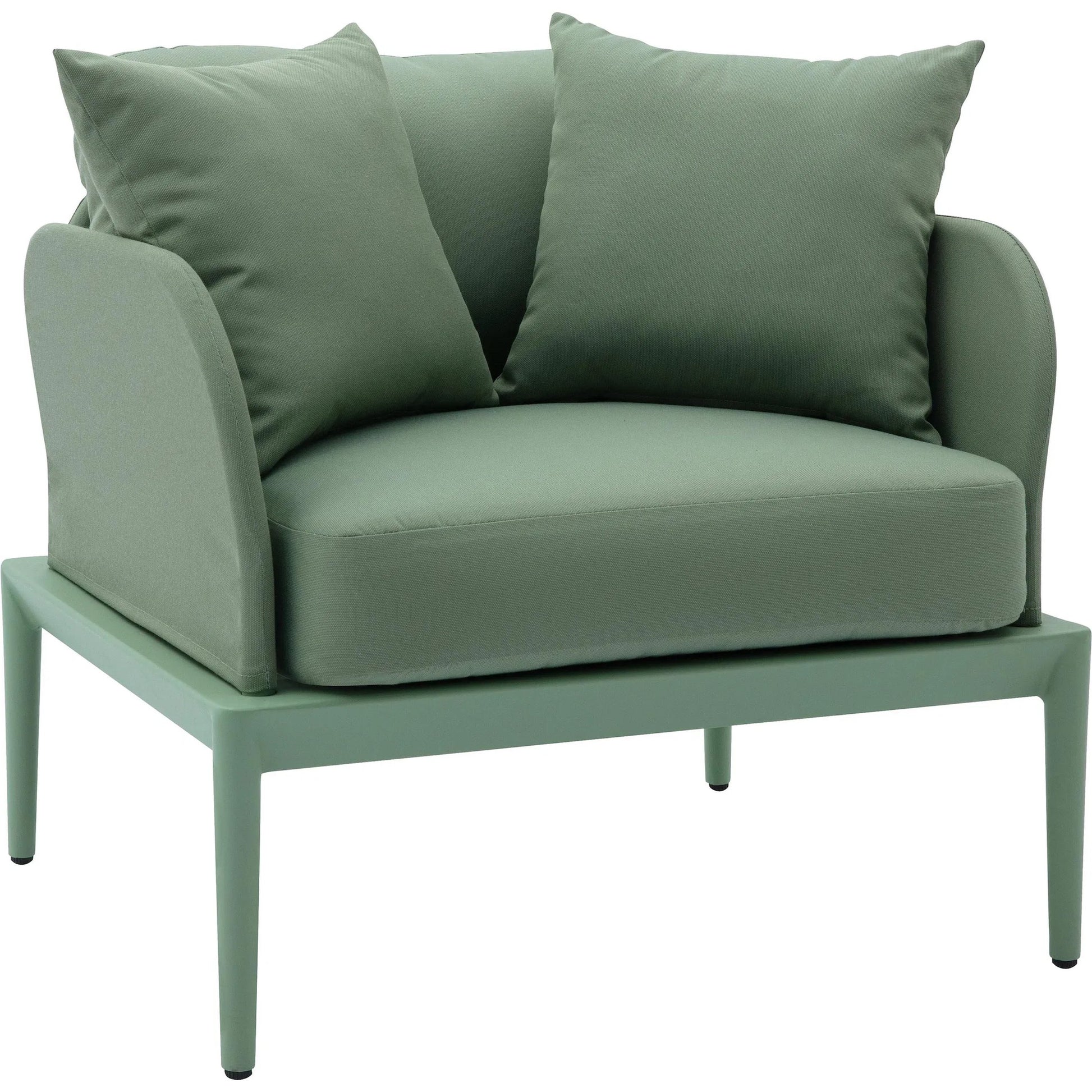 Kapri Outdoor Armchair by TOV Furniture. Made from aluminum, polyester in a transitional style.