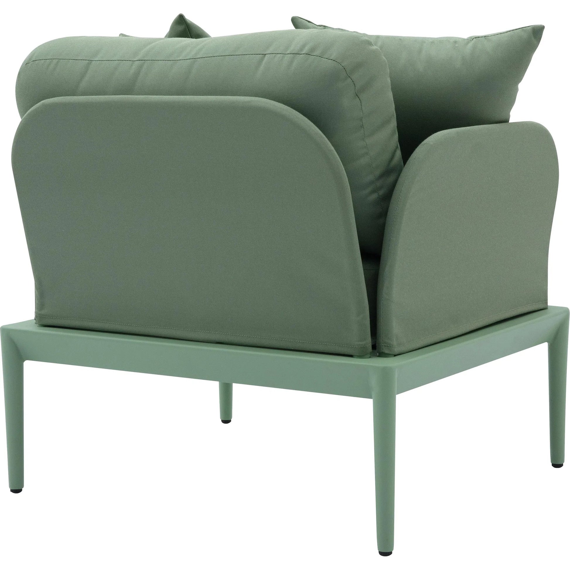 Kapri Outdoor Armchair by TOV Furniture. Made from aluminum, polyester in a transitional style.