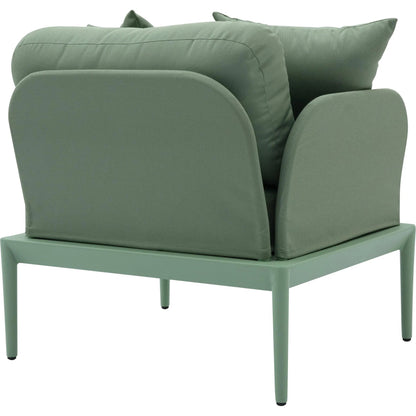 Kapri Outdoor Armchair by TOV Furniture. Made from aluminum, polyester in a transitional style.