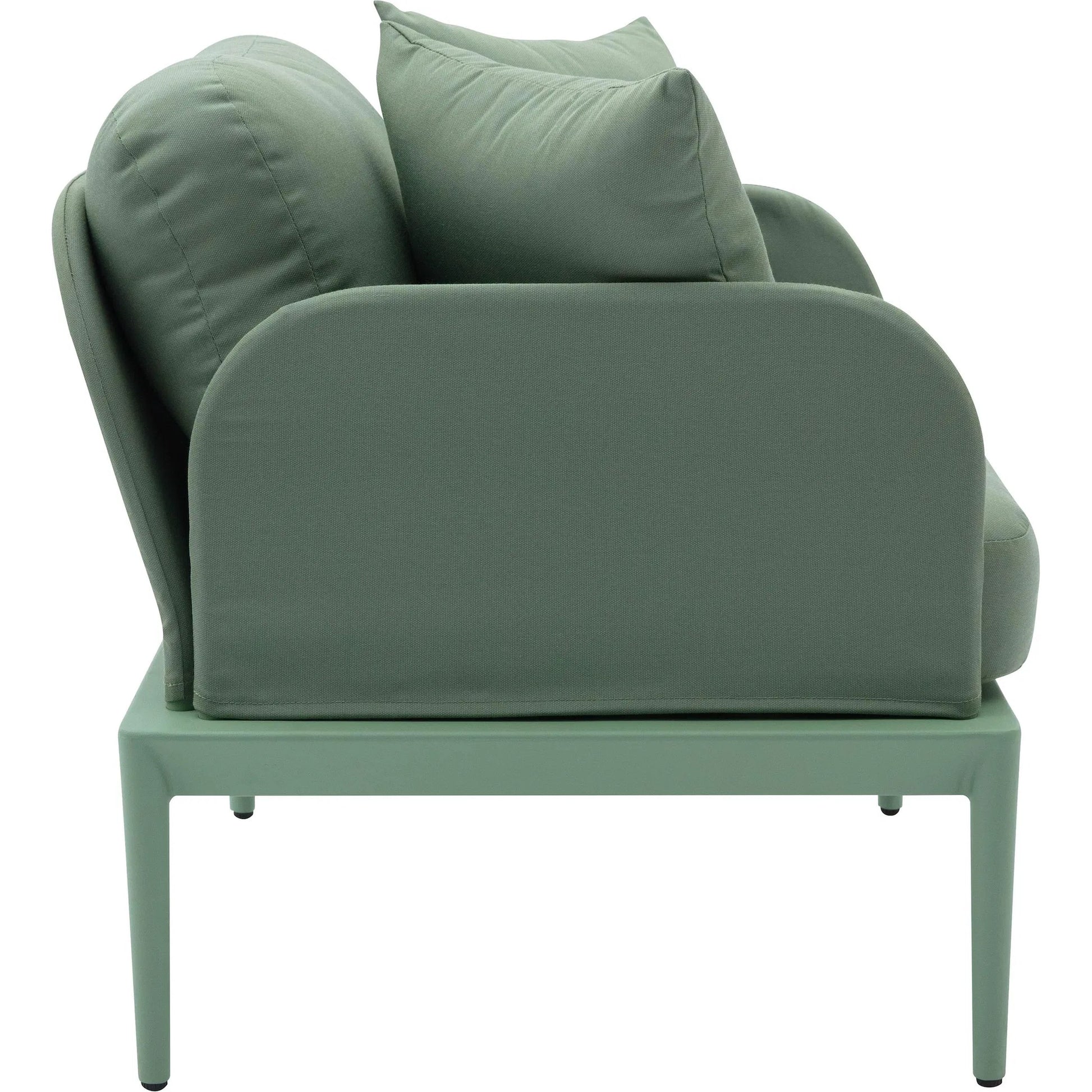 Kapri Outdoor Armchair by TOV Furniture. Made from aluminum, polyester in a transitional style.