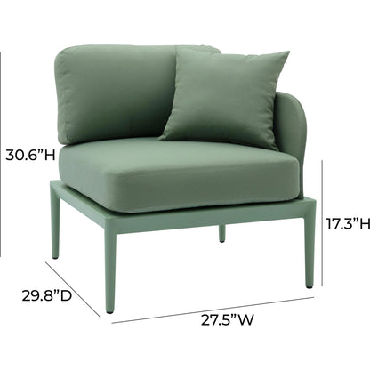 Kapri Modular Outdoor RAF Corner Seat by TOV Furniture. Made from aluminum, polyester in a transitional style.