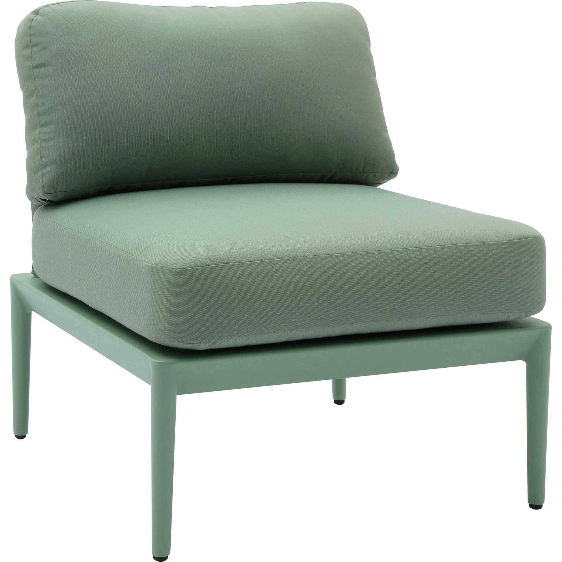 Kapri Modular Outdoor Armless Chair by TOV Furniture. Made from aluminum, polyester in a transitional style.