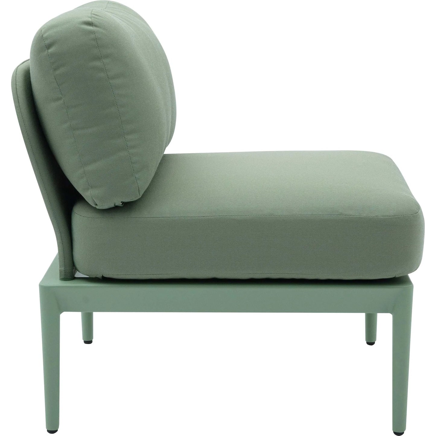 009 SI-2248297 | Additional Silo | Kapri Modular Outdoor Armless Chair by TOV Furniture. Made from aluminum, polyester in a transitional style.