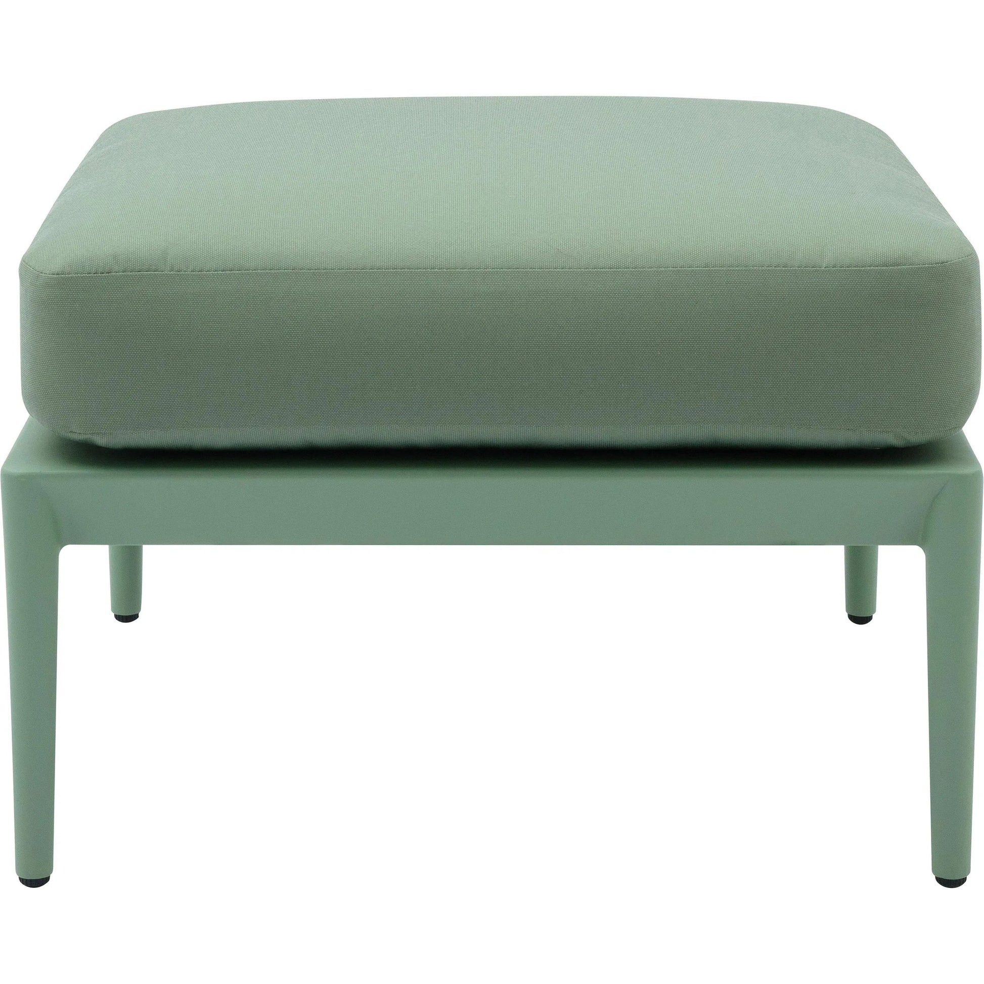 Kapri Outdoor Ottoman by TOV Furniture. Made from aluminum, polyester in a transitional style.