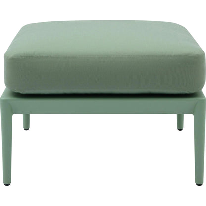 Kapri Outdoor Ottoman by TOV Furniture. Made from aluminum, polyester in a transitional style.