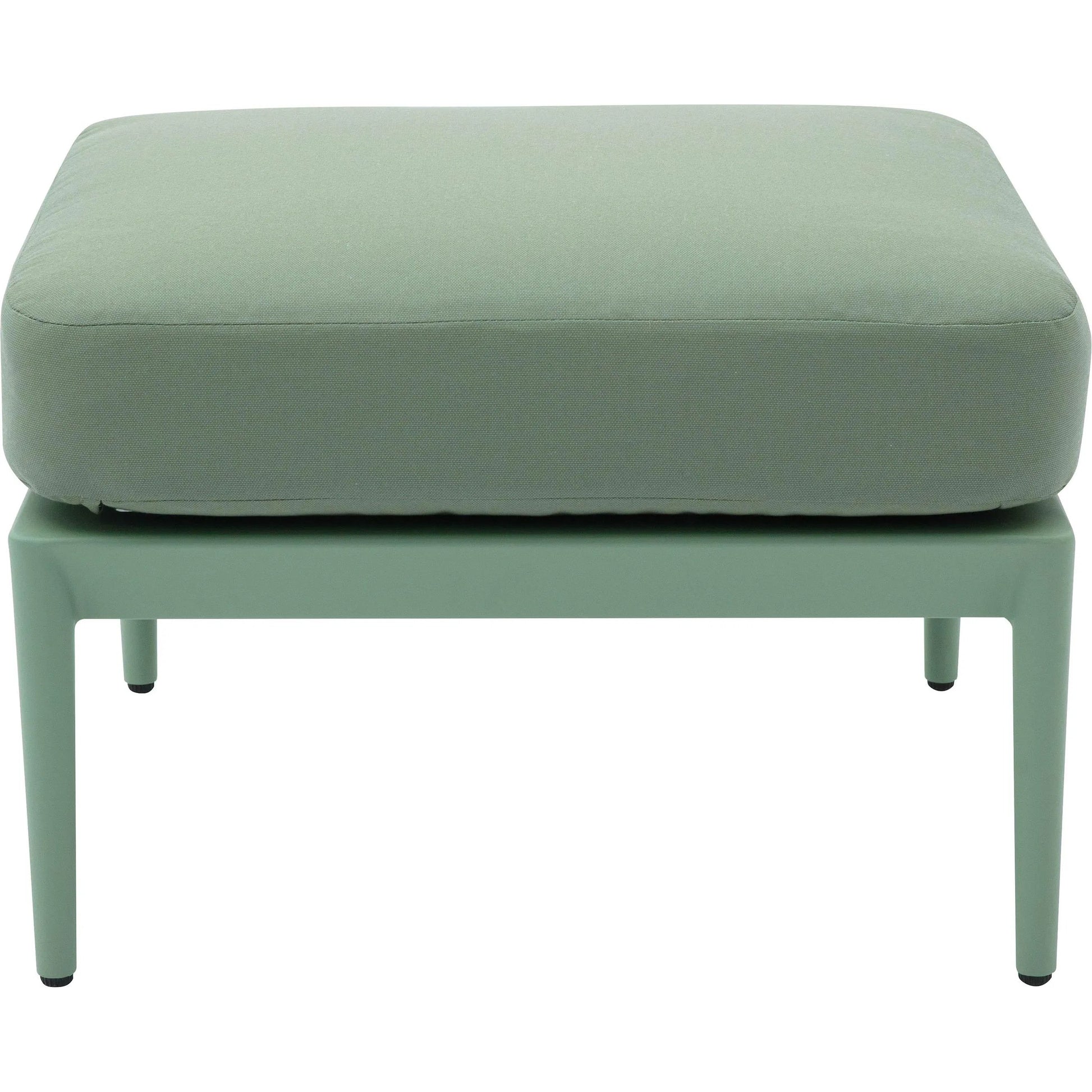Kapri Outdoor Ottoman by TOV Furniture. Made from aluminum, polyester in a transitional style.