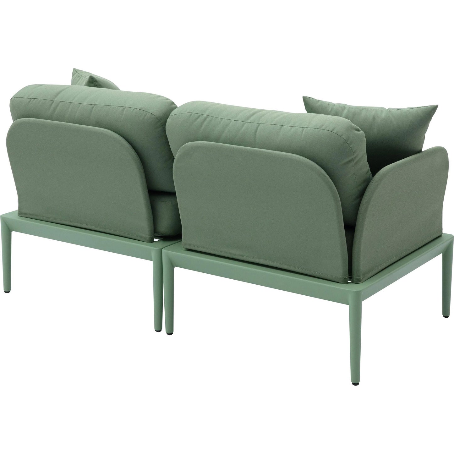 007 SI-2248301 | Additional Silo | Kapri Modular Outdoor Loveseat by TOV Furniture. Made from aluminum, polyester in a transitional style.