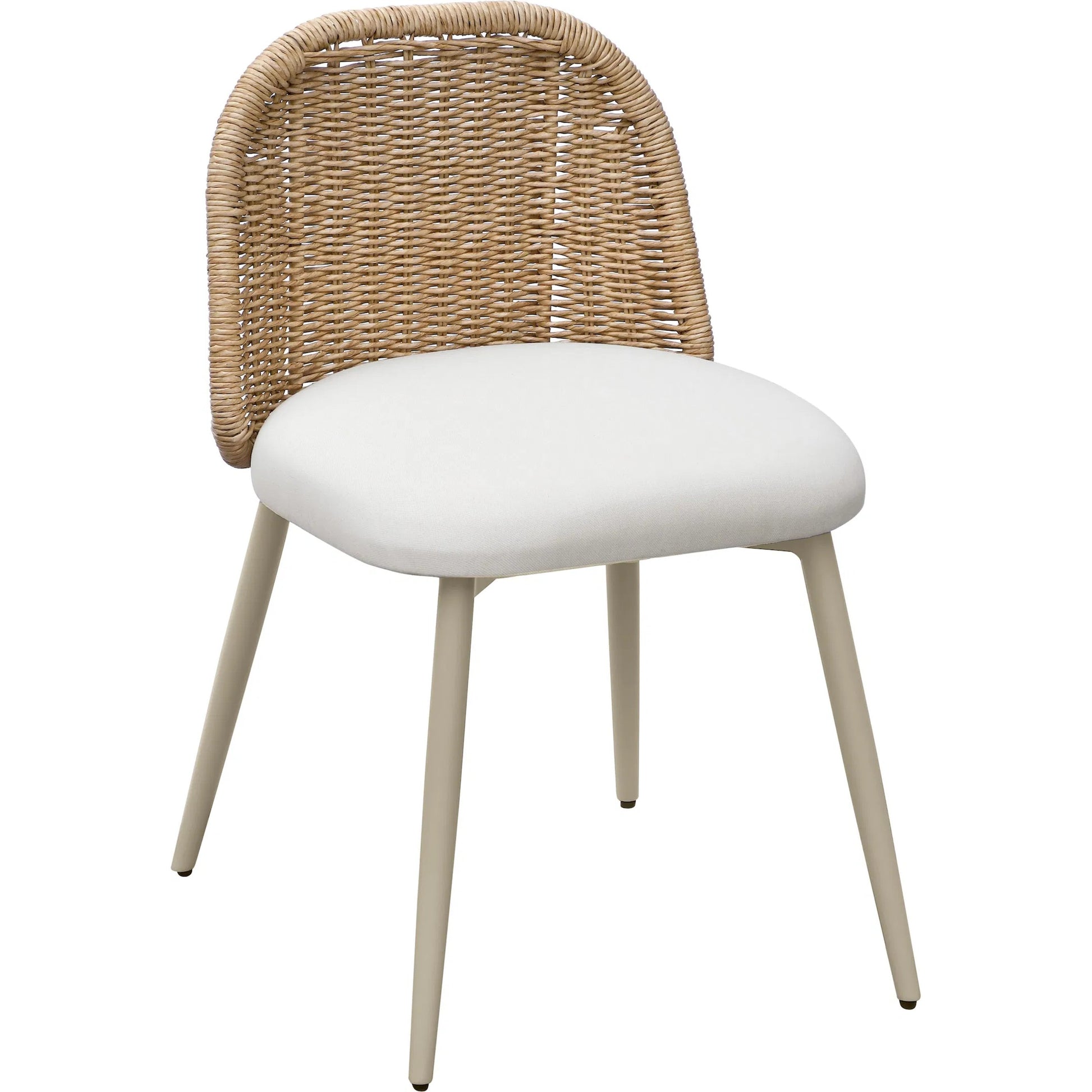 Alexa Performance Fabric Outdoor Dining Chair by TOV Furniture. Made from aluminum, polyester, wicker in a rustic style.