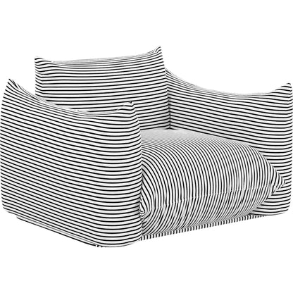 Saint Tropez Striped Stuffed Outdoor Armchair by TOV Furniture. Made from unique in a unique style.