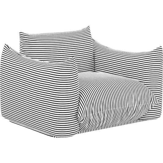 Saint Tropez Striped Stuffed Outdoor Armchair by TOV Furniture. Made from unique in a unique style.
