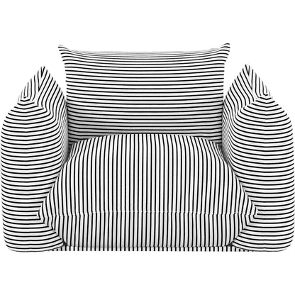 Saint Tropez Striped Stuffed Outdoor Armchair by TOV Furniture. Made from unique in a unique style.