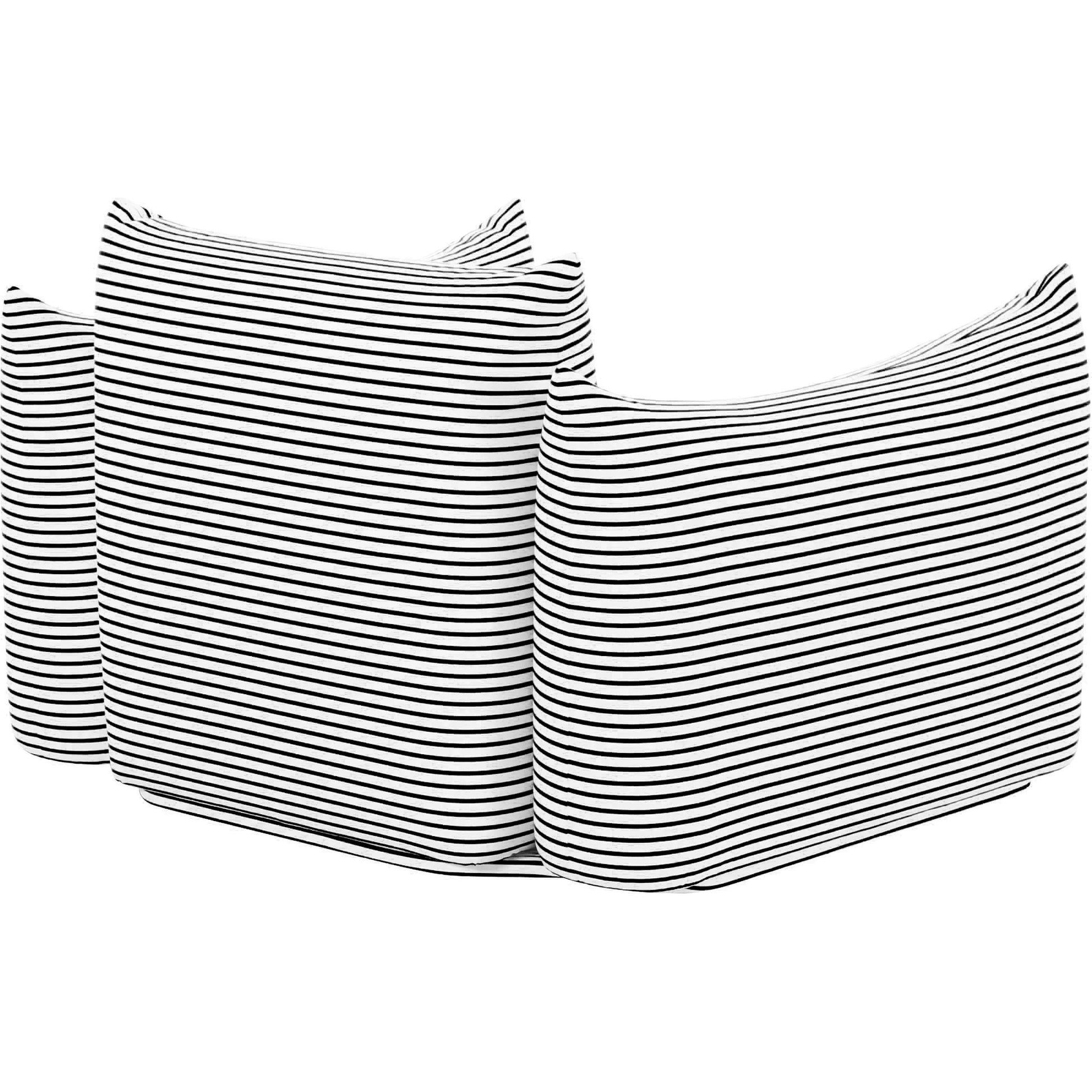 Saint Tropez Striped Stuffed Outdoor Armchair by TOV Furniture. Made from unique in a eclectic & global style.