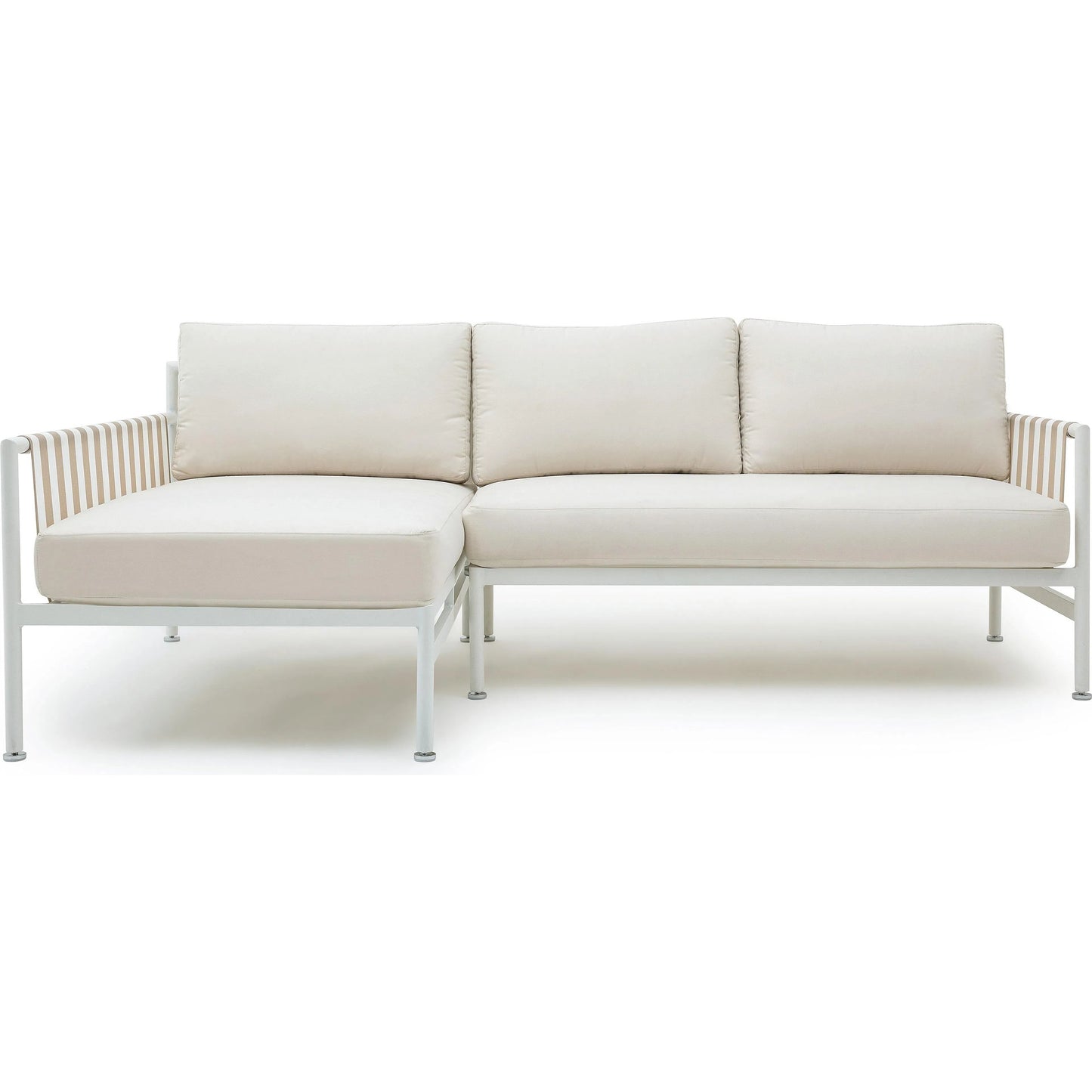 007 SI-2248220 | Additional Silo | Dunes Outdoor Sectional by TOV Furniture in cream. Made from aluminum, fabric in a coastal style.