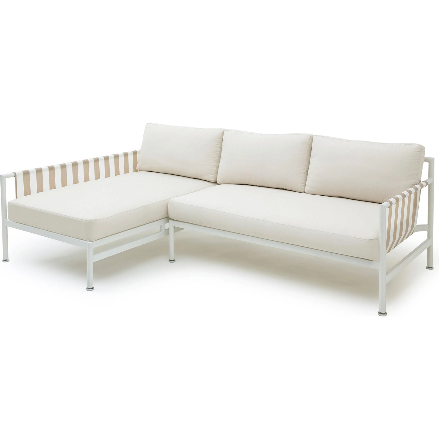 008 SI-2248220 | Additional Silo | Dunes Outdoor Sectional by TOV Furniture in cream. Made from aluminum, fabric in a coastal style.