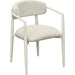 Annika Textured Outdoor Dining Arm Chair by TOV Furniture. Made from aluminum, fabric in a transitional style.