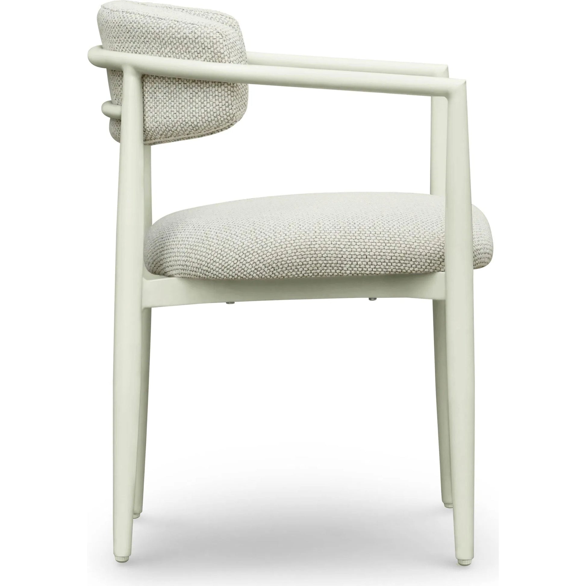 Annika Textured Outdoor Dining Arm Chair by TOV Furniture. Made from aluminum, fabric in a transitional style.