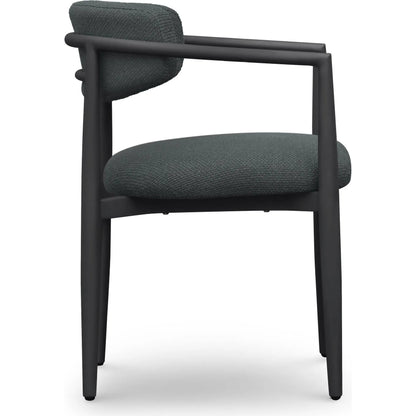 Annika Textured Outdoor Dining Arm Chair by TOV Furniture. Made from aluminum, fabric in a transitional style.
