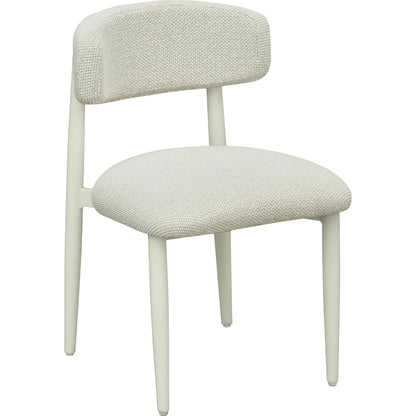 Annika Textured Outdoor Dining Side Chair by TOV Furniture. Made from aluminum, fabric in a transitional style.