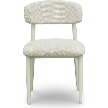 Annika Textured Outdoor Dining Side Chair by TOV Furniture. Made from aluminum, fabric in a transitional style.