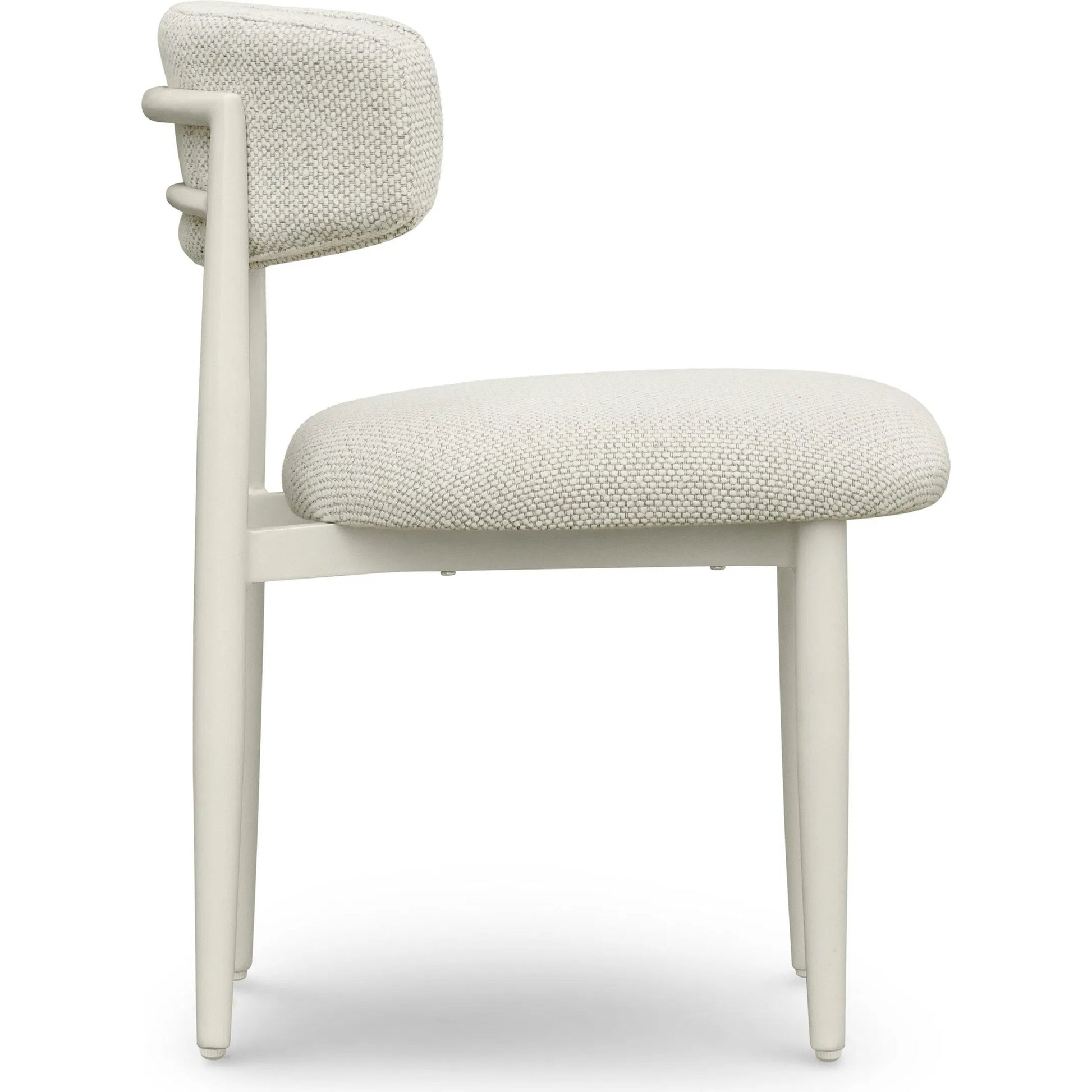 Annika Textured Outdoor Dining Side Chair by TOV Furniture. Made from aluminum, fabric in a transitional style.