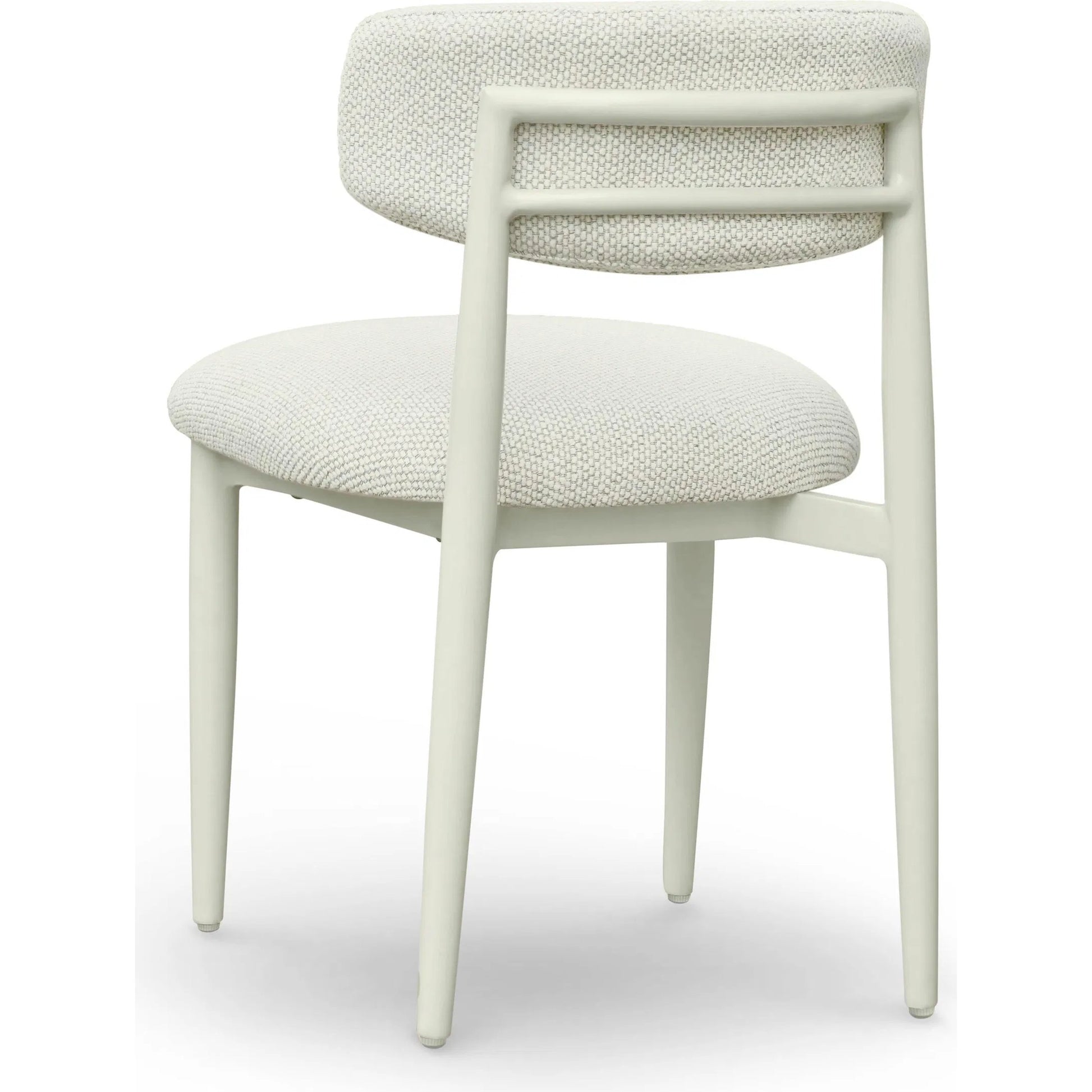 Annika Textured Outdoor Dining Side Chair by TOV Furniture. Made from aluminum, fabric in a transitional style.
