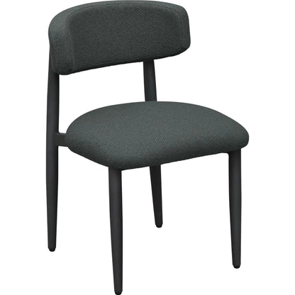 Annika Textured Outdoor Dining Side Chair by TOV Furniture. Made from aluminum, fabric in a transitional style.