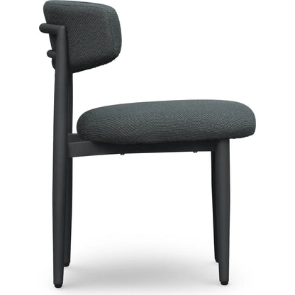 Annika Textured Outdoor Dining Side Chair by TOV Furniture. Made from aluminum, fabric in a transitional style.