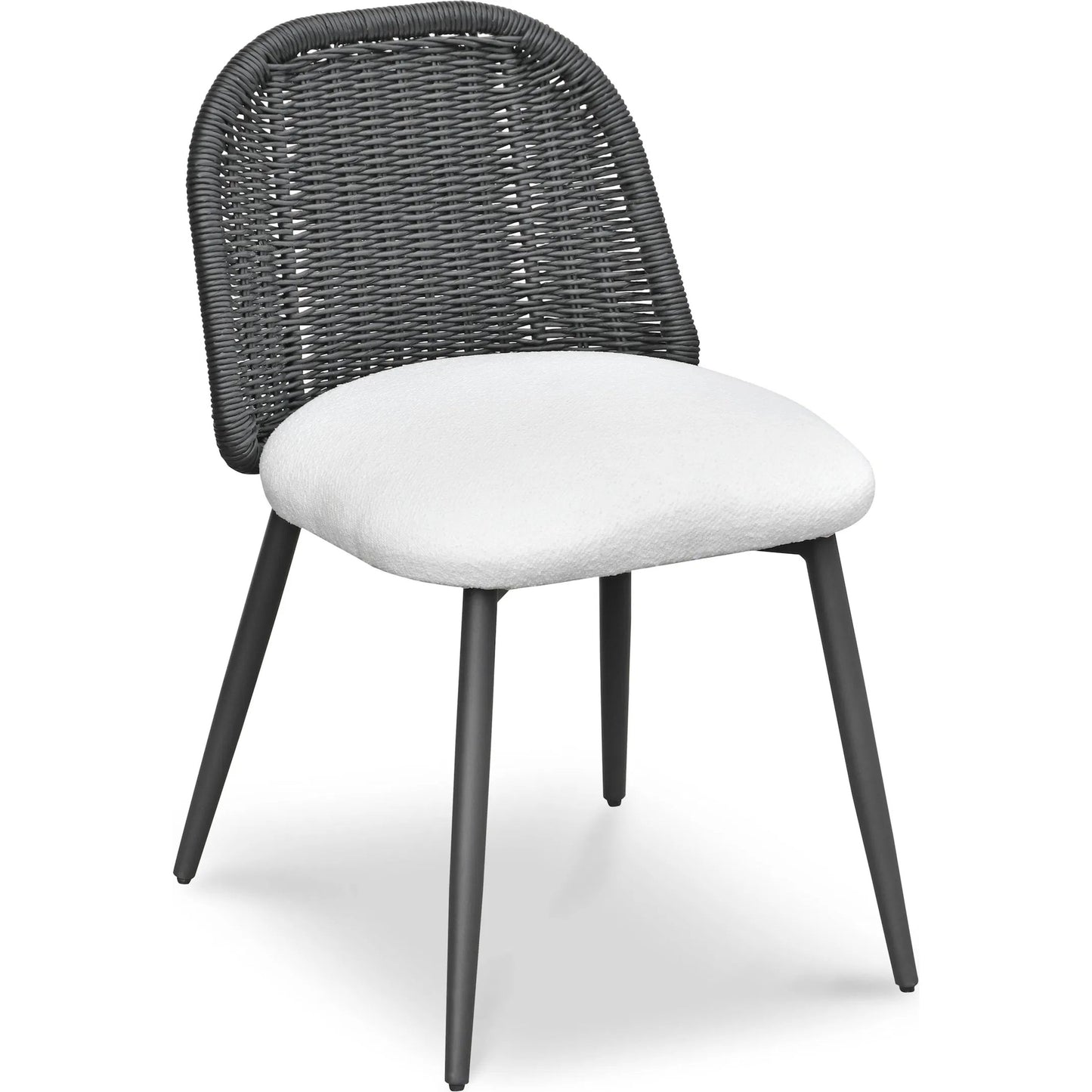 002 SI-2356246 | Primary Silo | Alexa Performance Fabric Outdoor Dining Chair by TOV Furniture. Made from aluminum, polyester, wicker in a rustic style.