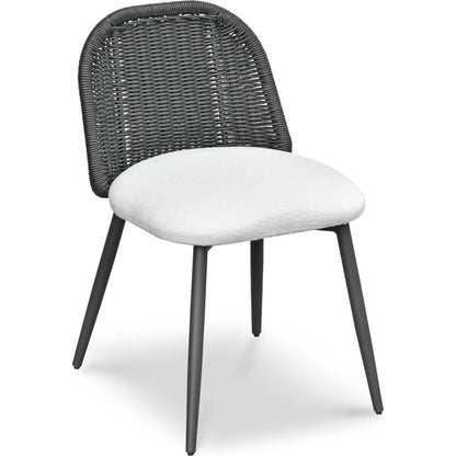 Alexa Performance Fabric Outdoor Dining Chair by TOV Furniture. Made from aluminum, polyester, wicker in a rustic style.