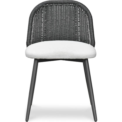 Alexa Performance Fabric Outdoor Dining Chair by TOV Furniture. Made from aluminum, polyester, wicker in a rustic style.