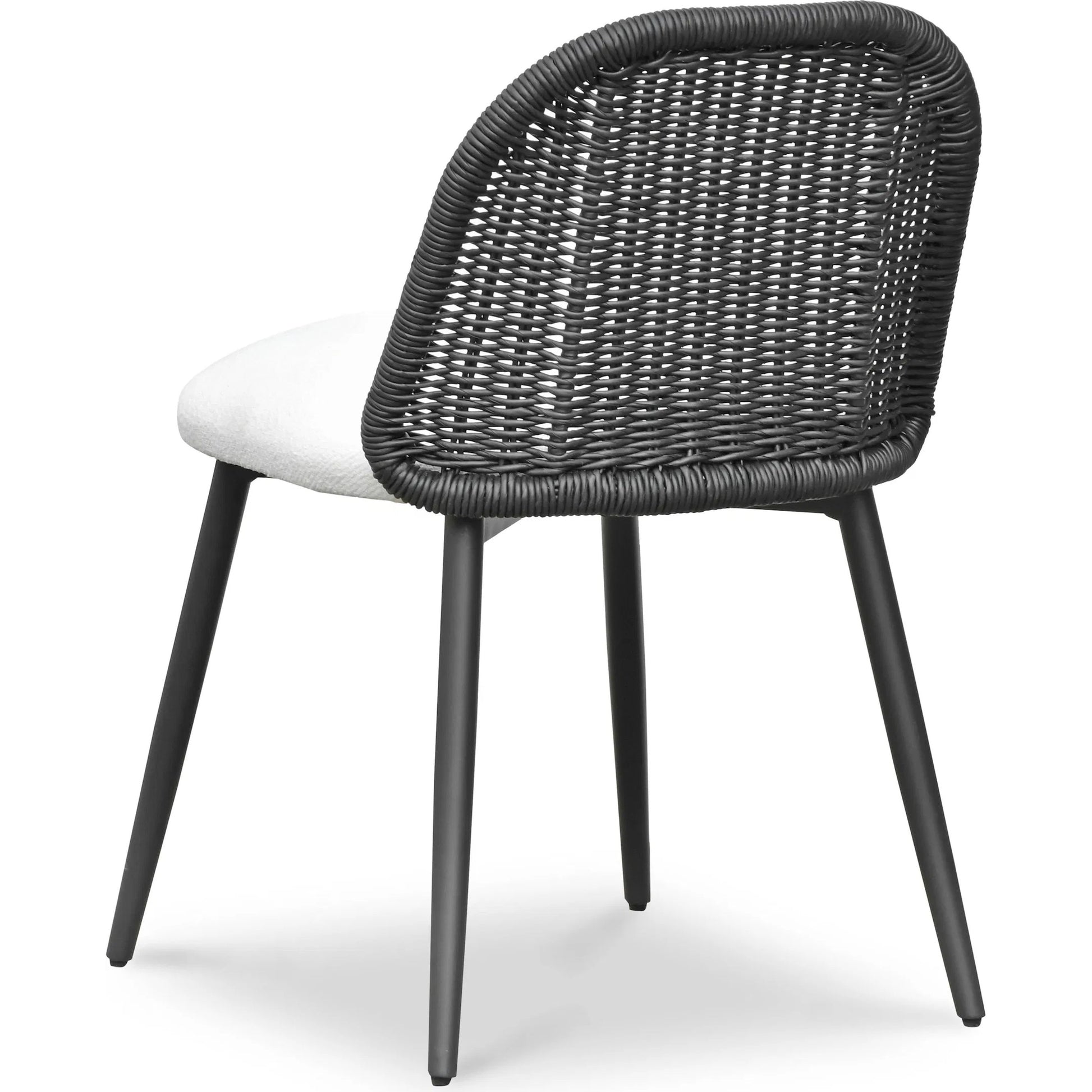 Alexa Performance Fabric Outdoor Dining Chair by TOV Furniture. Made from aluminum, polyester, wicker in a rustic style.