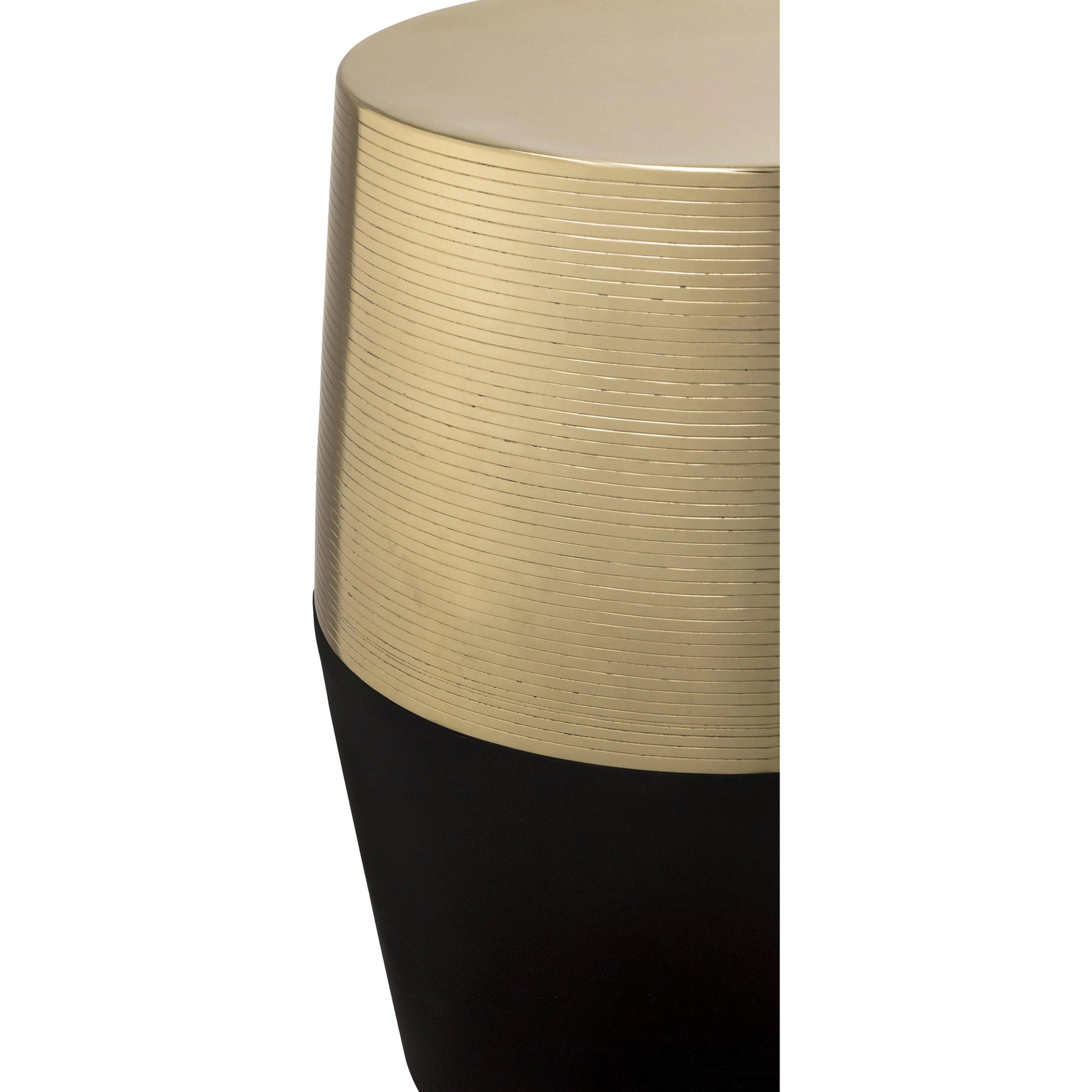 Jadran Stool by TOV Furniture in black. Made from iron in a modern style.