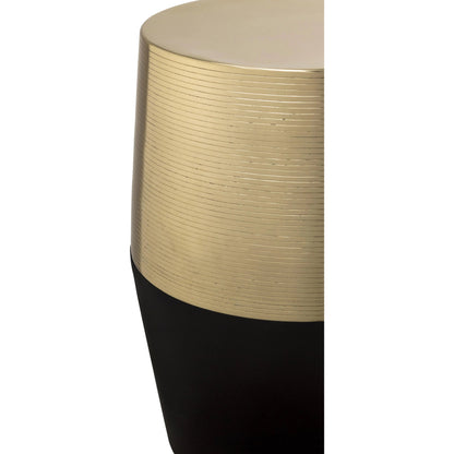 Jadran Stool by TOV Furniture in black. Made from iron in a modern style.