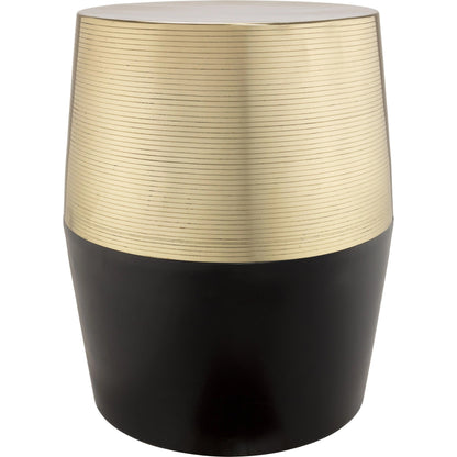 Jadran Stool by TOV Furniture in black. Made from iron in a modern style.