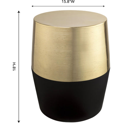 Jadran Stool by TOV Furniture in black. Made from iron in a modern style.