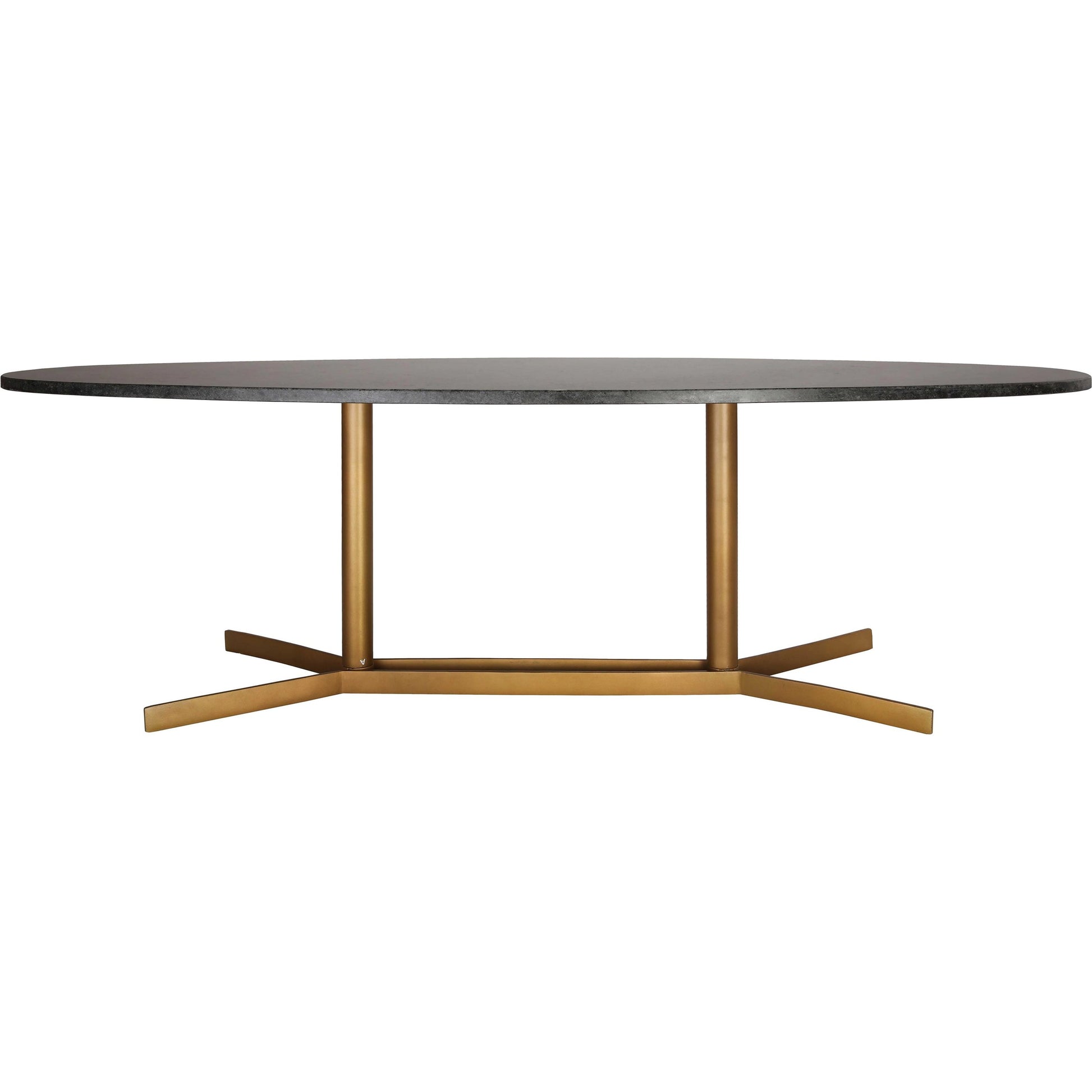 Gemma Coffee Table by TOV Furniture in natural. Made from marble, iron in a modern style.