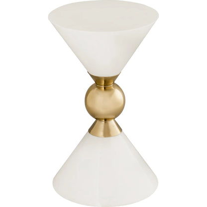 Balhi Side Table by TOV Furniture. Made from iron in a modern style.