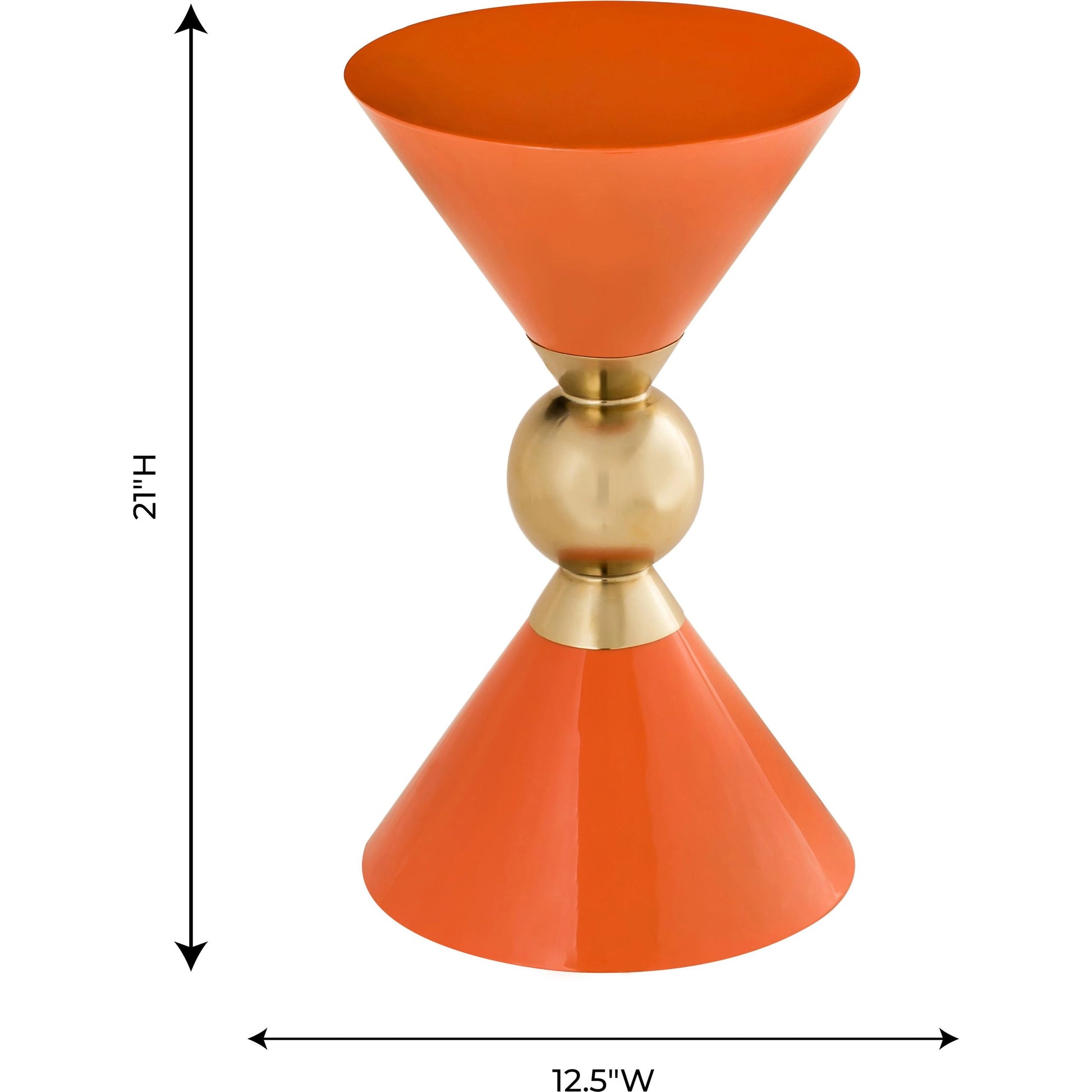 Balhi Side Table by TOV Furniture. Made from iron in a modern style.