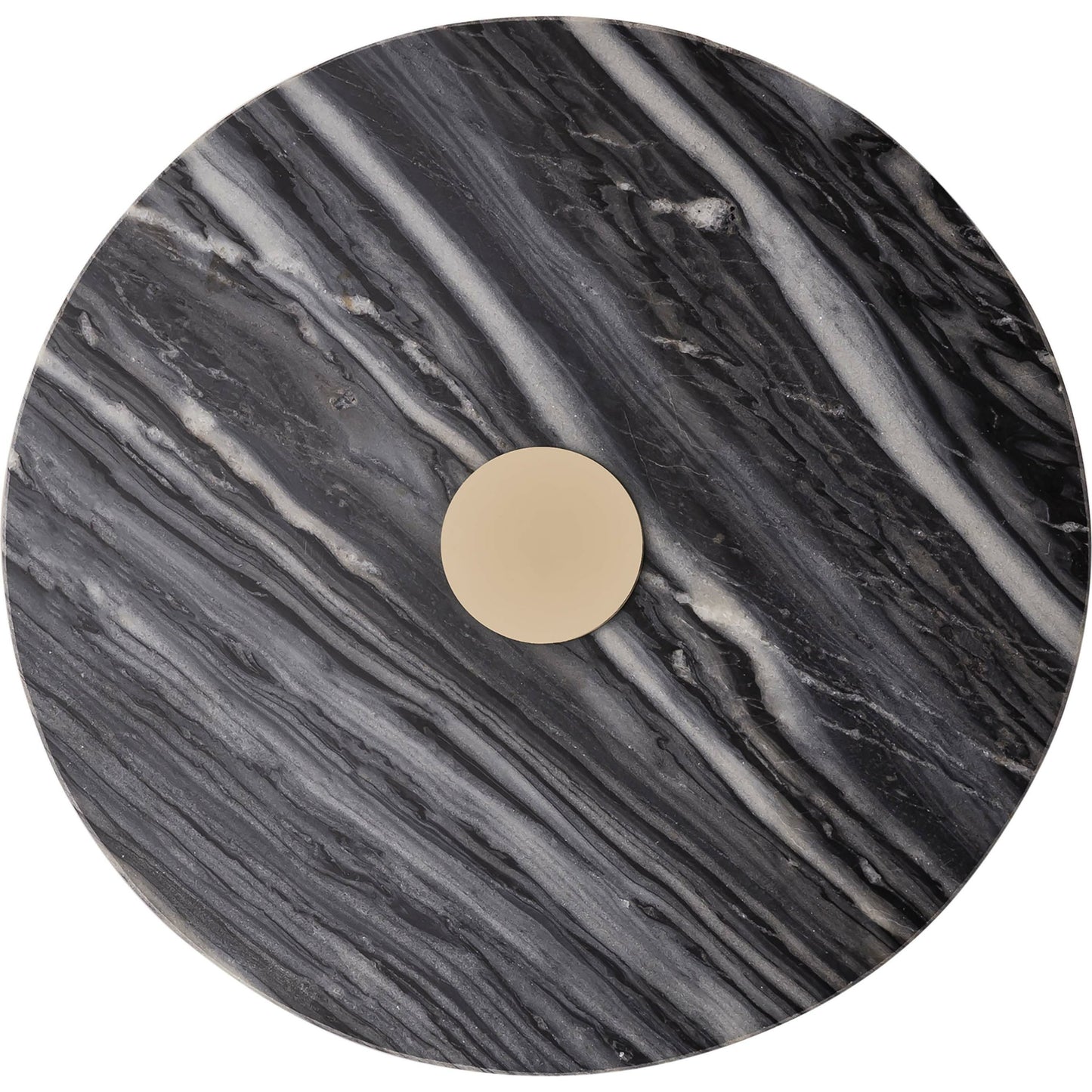 002 SI-1787072 | Closeup | Addyson Marble Side Table by TOV Furniture in gold, grey marble. Made from grey marble in a modern style.