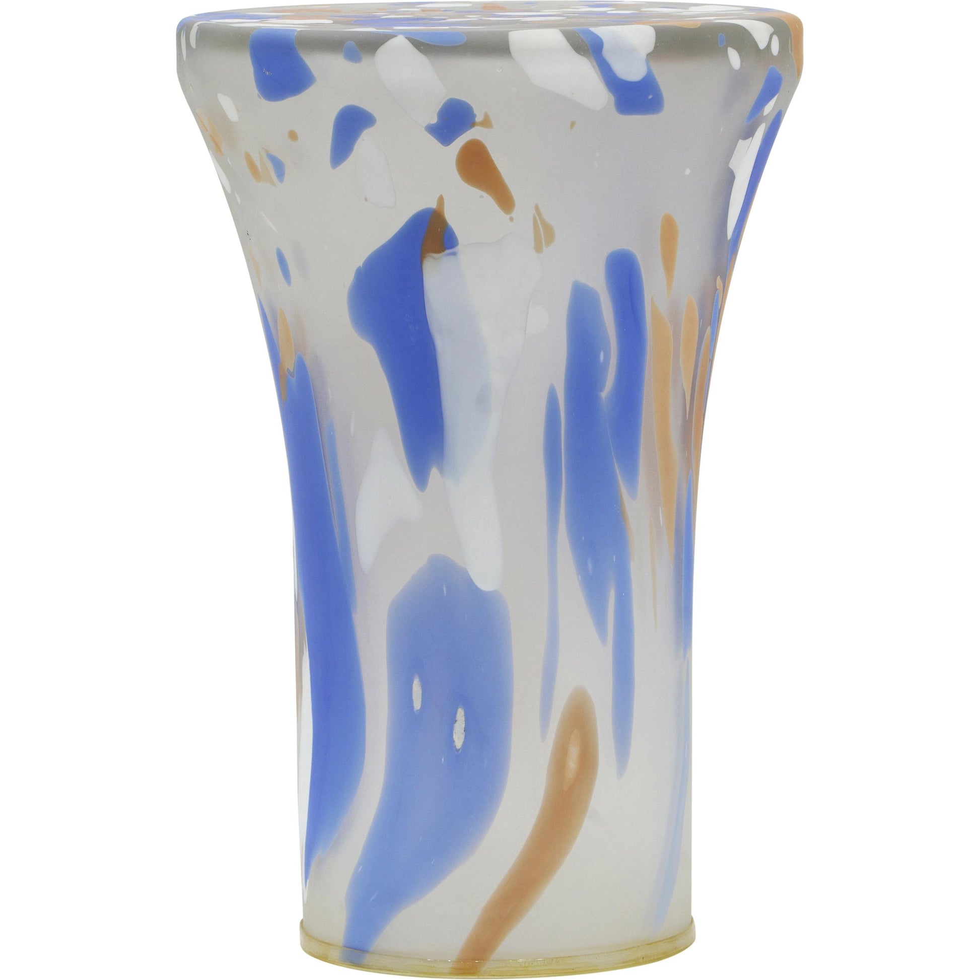 Journee Glass Side Table by TOV Furniture in multi. Made from glass in a modern style.