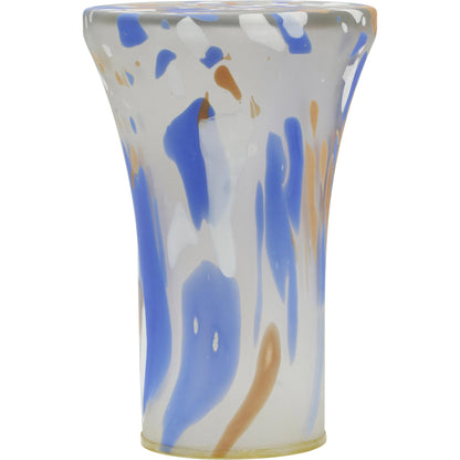 Journee Glass Side Table by TOV Furniture in multi. Made from glass in a modern style.