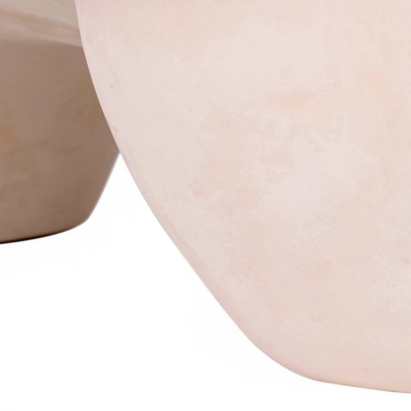 002 SI-2535594 | Closeup | Athen Faux Stone Coffee Table by TOV Furniture in nude. Made from frp in a unique style.
