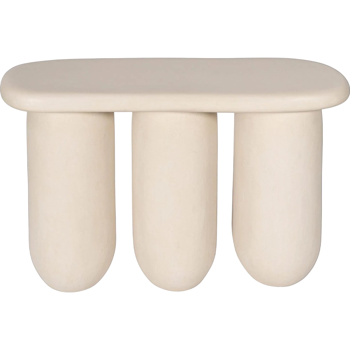000 SI-2320982 | Additional Silo | Rahul Outdoor Console Table by TOV Furniture in cream. Made from frp in a transitional style.